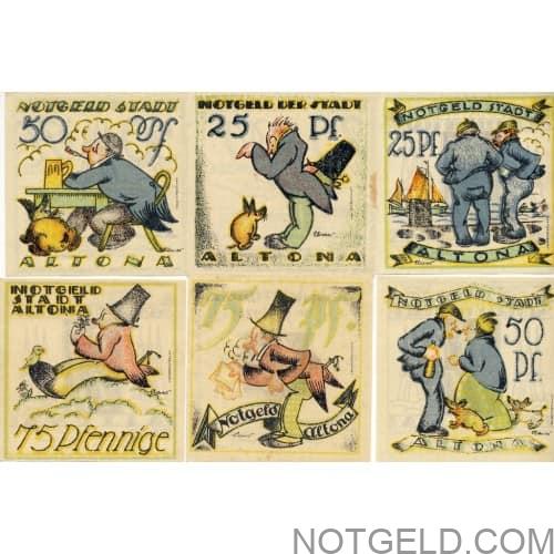 Altona 'comical' setof 6 - (Lm.29a -G/M.30.2)