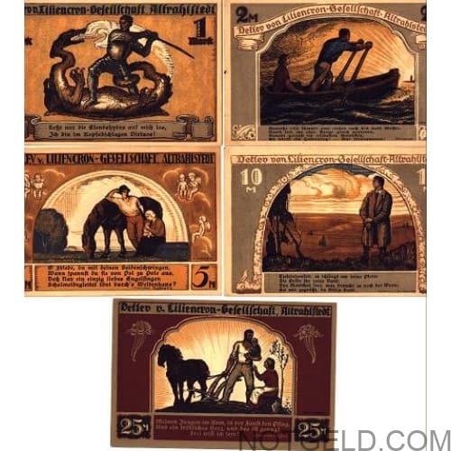 Altrahlstedt - set of 5 ('15. Dez. 1922')