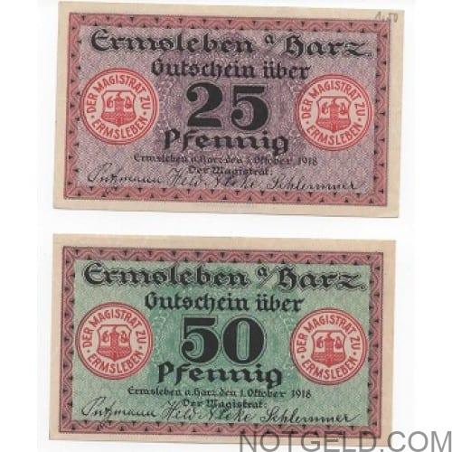 Ermsleben - pair of colourful notes