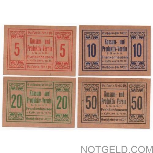 Frankenhausen - uncommon set of 4 private issues!
