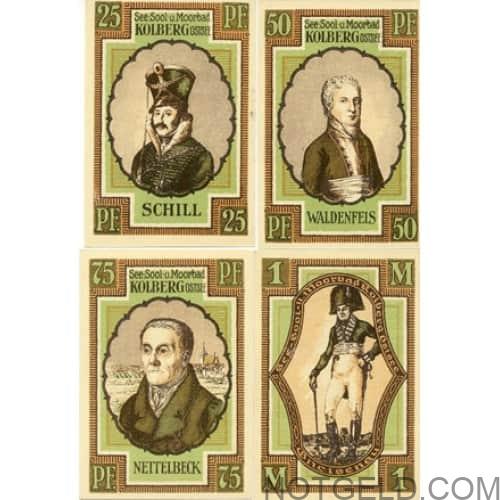 Kolberg - set of 4 (green set)