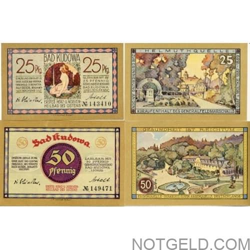 Kudowa, Bad - set of 2