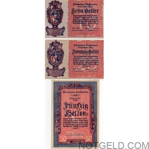 Liechtenstein - set of 3