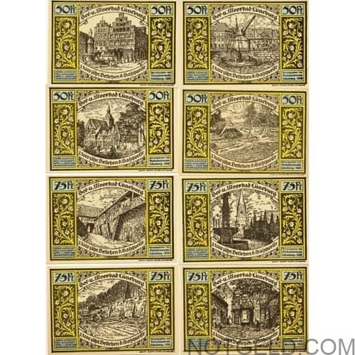 Lueneburg (blue) set of 8