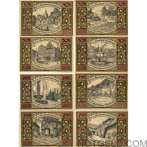 Lueneburg (purple) set of 8