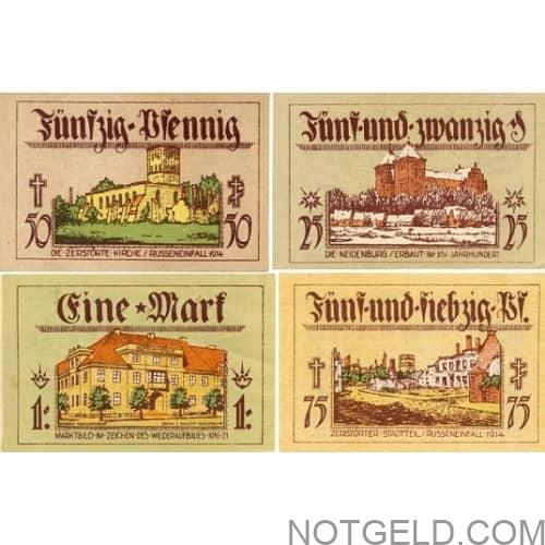 Neidenburg - set of 4 (German/Polish)!