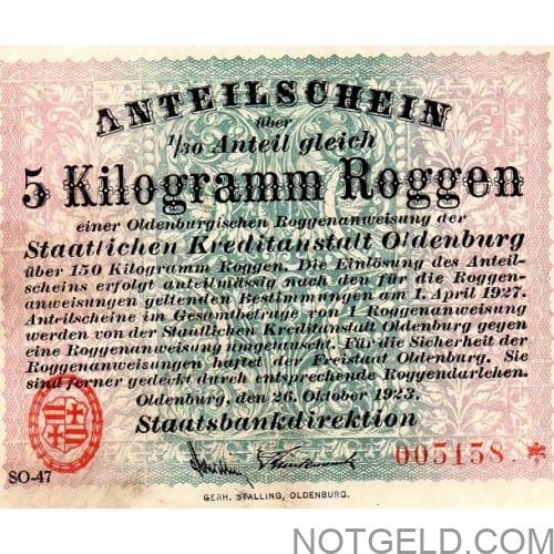 Oldenburg 5Kg Roggen (rye)!!