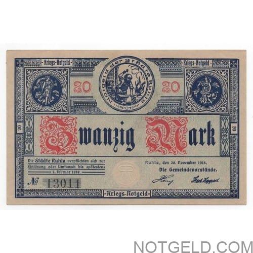 Ruhla - 20m (with overprint)!