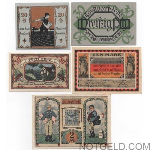 Tonndorf-Lohe - set of 5 (rough)