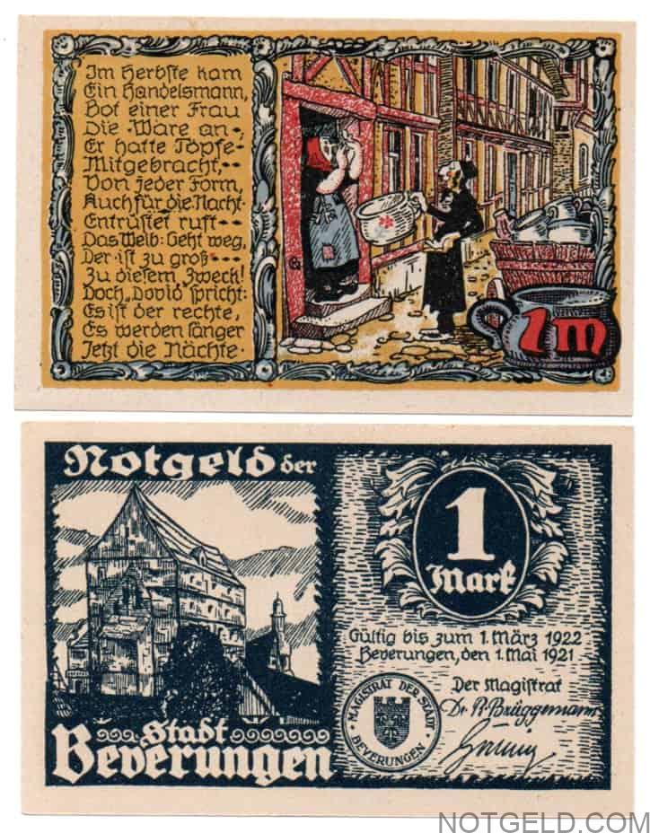 Beverungen 'Jewish potseller' - blue