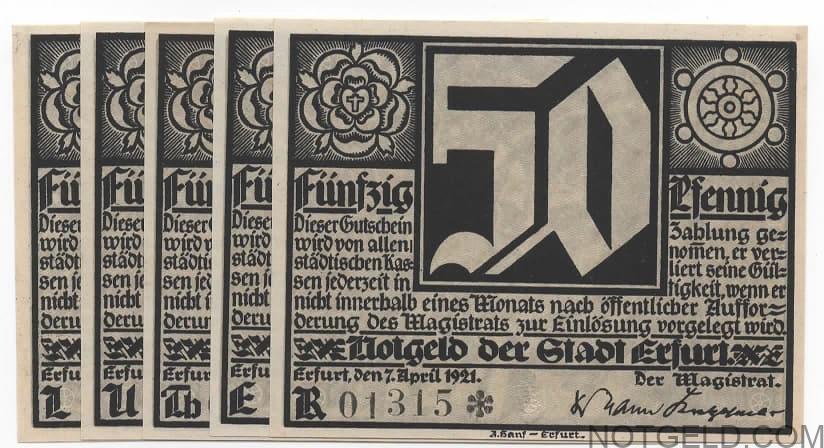 Erfurt (white set + envelope)