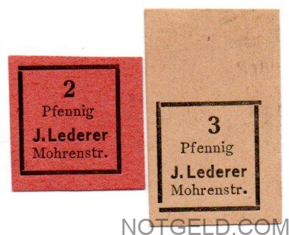 Fuerth - 2 x 'J. Lederer'