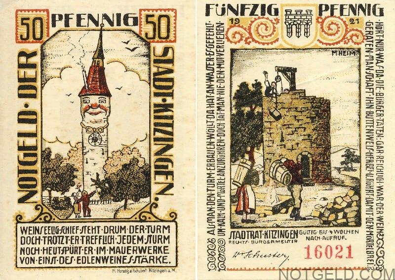 Kitzingen - smoking clock tower