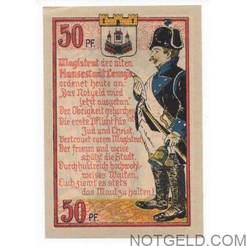 Lemgo - 50pf anti semitic text (no serial)!! - Image 2