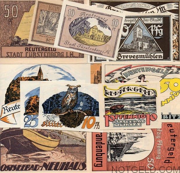 3 Reutergeld - (1 complete set of 3)!!