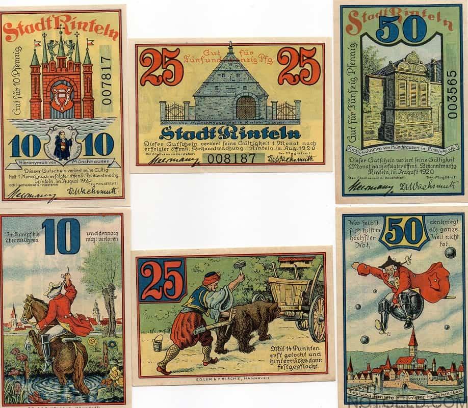 Rinteln - set of 3 (with serial number)