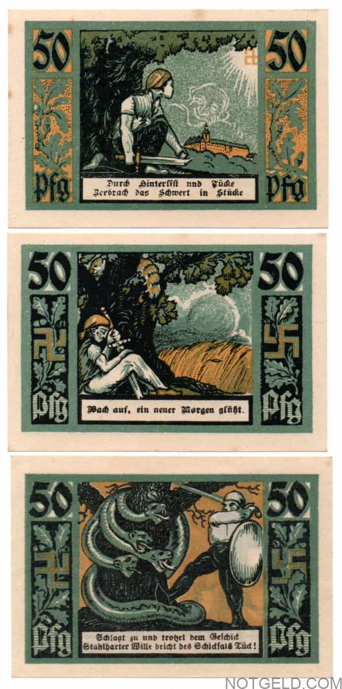 Rudolstadt - anti-Semitic set of 3