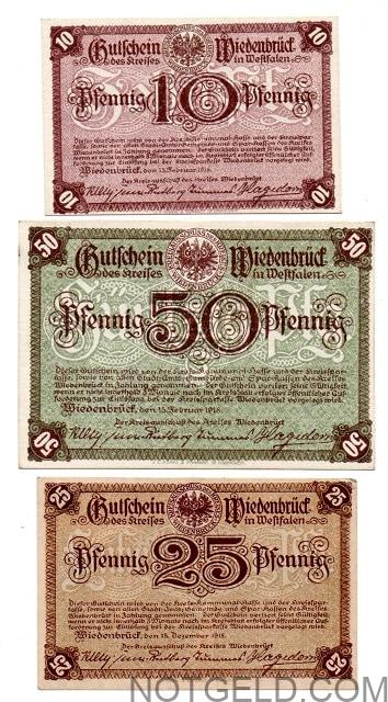 Wiedenbrueck - set of 3