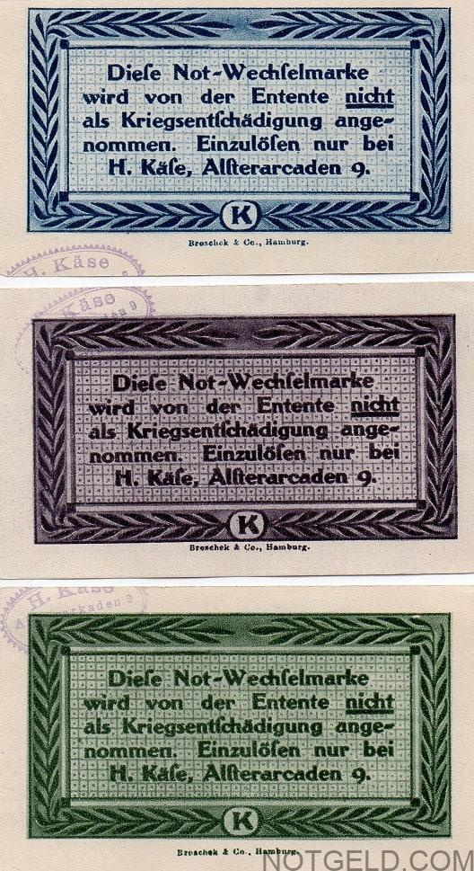 Hamburg (3x 'H.Kase') stamped - Image 2