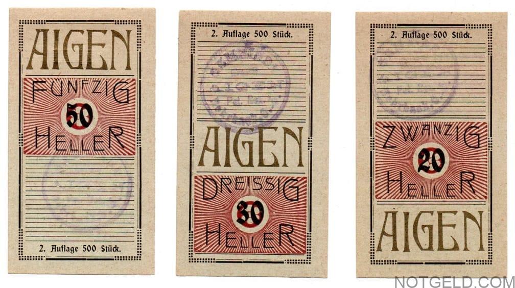 Aigen scarce set of 3 (limited edition 500)! B
