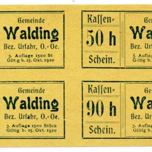 Walding uncommon uncut block of 4 (limited edition of 1500)!