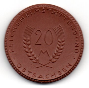 Ost Sachsen - 20m large porcelain coin!!