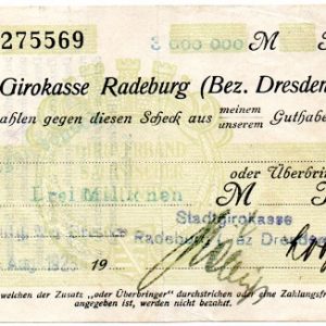 Radeburg 'GSG' 3 million!