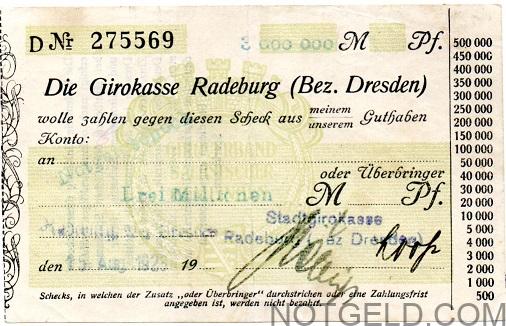 Radeburg 'GSG' 3 million!