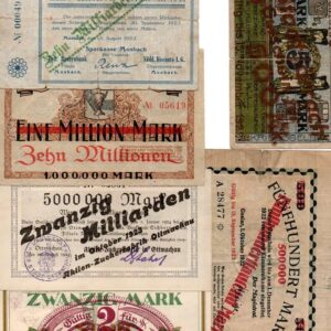 German overprints- lot of 6 different OVPs!!