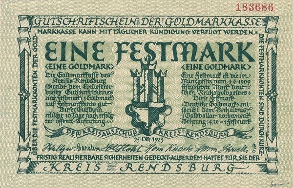 Rendsburg - 1 Festmark!