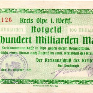 Olpe 100 milliarden (with fingerprint)!!