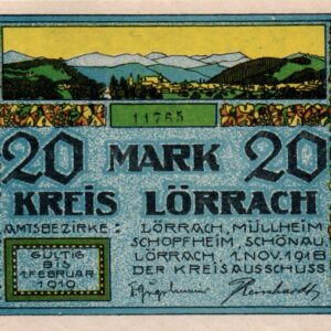 Loerrach - a colourful 20 mark piece