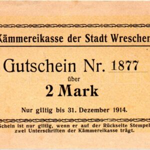 Wreschen - 2 mark (1914)!