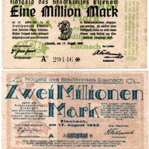 Eisenach 1 + 2 million marks