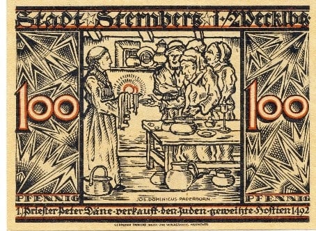 'Priest, Peter Daene, sells the Host' - Sternberg (Note 1)