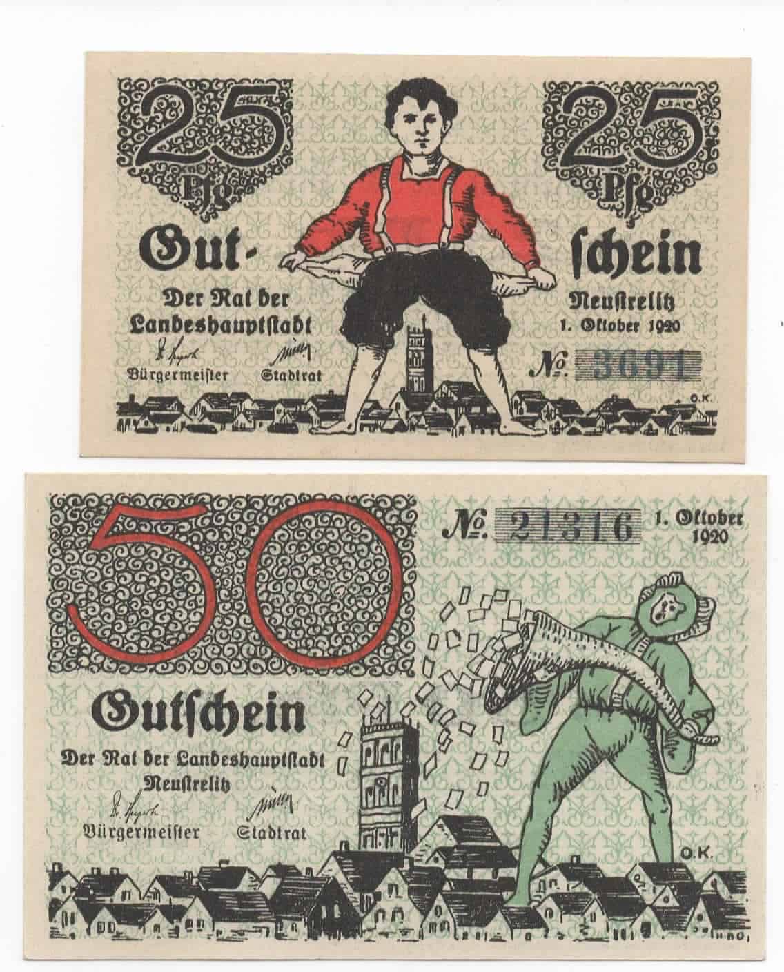 Neustrelitz - set of 2!
