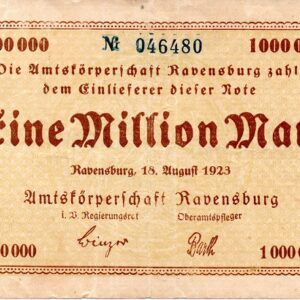 Ravensburg 1 million mark