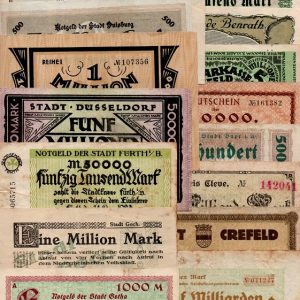 Starter Lot of 15 different (German) Inflation 1923 notgeld (Lot B)