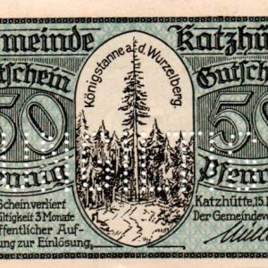 Katzhuette 50pf - uncatalogued specimen!!