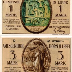 Horn - uncommon 1 + 3 mark pieces!