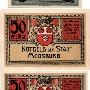 Moosburg 20 + 50pf + variant!
