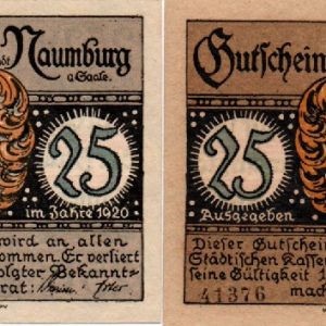 Naumburg - 2 x 25pf variants