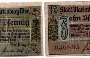Marienburg 5 + 10pf (German / Polish)