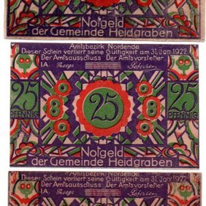 Heidgraben - 3 uncommon/scarce variants.