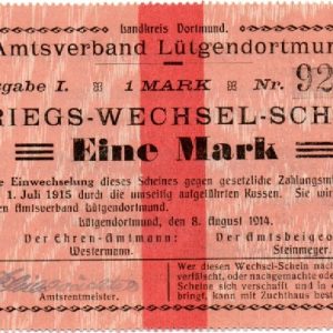 Luetgendortmund 1914 - 1 mark piece!