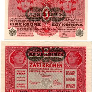 Set of 2 notes (Austro-Hungarian Bank) 1916