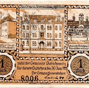 Bielschowitz 1m mis-print/error piece (German-Polish)!