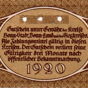 Bonn 25pf - SPECIMEN!